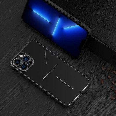 R-JUST RJ-52 3-Line Style Metall TPU Stoßfeste Schutzhülle, für iPhone 13, F