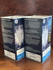 Older Style - GE Reveal - 3 Way Light Bulbs - A21 - 50 100 150 - 2 Pack