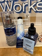 NEW Bath  Body Works GINGHAM" Body Mist, Hand Cream  Wallflower Set of 3 