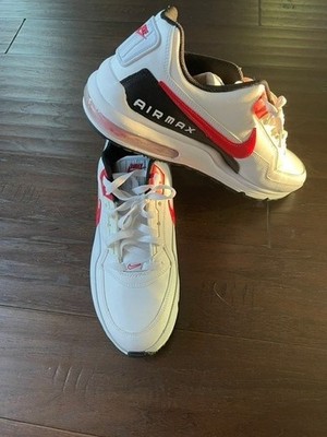 Nike Air Max LTD 3 Men s Size14 White Black Red Leather Sneakers Only Worn Once