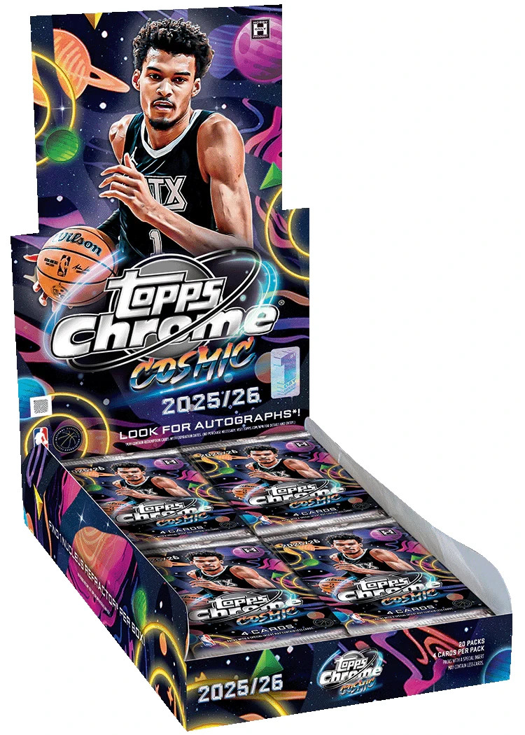 2025-26 Topps Chrome Cosmic Basketball Hobby Box FDI First Day