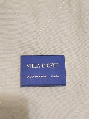 SEALED - 5-Star Villa d'Este Hotel Lake Como, Italy Un-Struck Matches