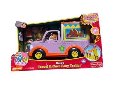 New 2008 Dora The Explorer Special Edition Travel Care Trailer fisher price