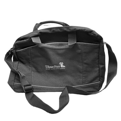 EUC Leed's T. Rowe Price Messenger Bag, Black, Shoulder Strap, 15 1/2''L x 12''T