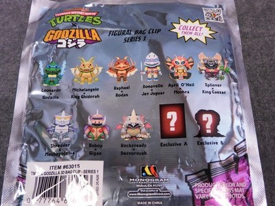 Godzilla x TMNT NEW * King Caesar Splinter Clip * Blind Bag Ninja