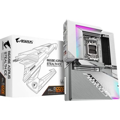 GIGABYTE Motherboard AMD B650 Aorus Stealth Chipset for AMD AM5; 4x DDR5; 3x M2;