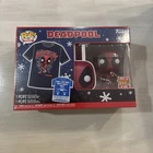 Funko Pop Marvel T-Shirt and DEADPOOL Figure Christmas Set Unisex M T-Shirt