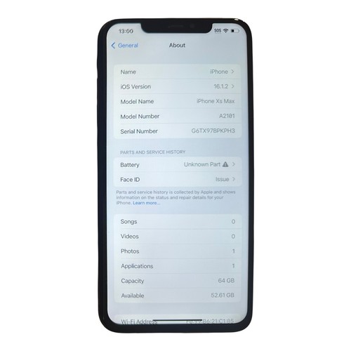 Apple iPhone XS Max 64GB Space Grey (A2101) Unlocked - No Front Camera - 第 5/6 張圖片