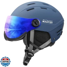 OutdoorMaster Snowboard Helmet with Ski Goggles,Ski Helmet and 2-