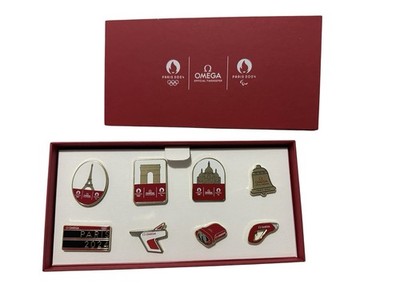Omega Official Timekeeper Paris 2024 Olympic 8 Piece Pin Set