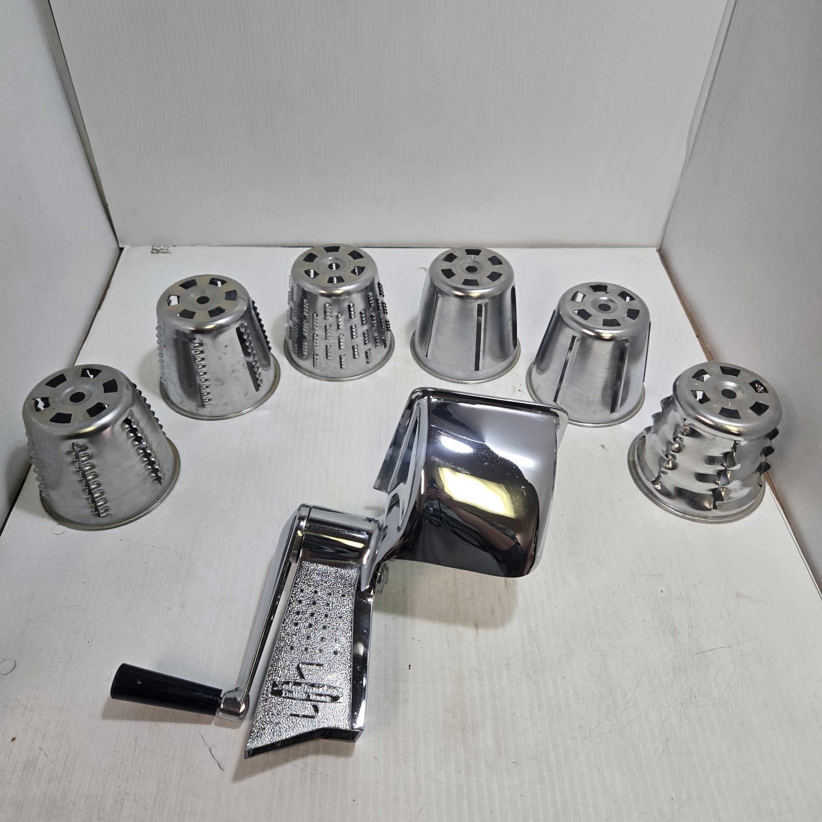 Saladmaster Food Processor Grater Shredder with 6 Cones / Attachments (No Stand)