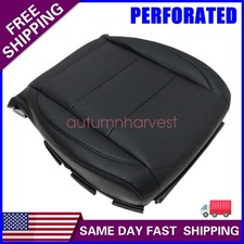 For 2006-2010 Vw Jetta Sedan Driver Bottom Replacement Leather Seat Cover Black