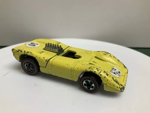 Hot Wheels Redline - HK Ferrari 312P: 1973 Lemon Yellow Enamel RARE