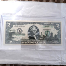 Banconota da 2 dollari serie A 2003 - 2 dollari in custodia di plastica sigillata