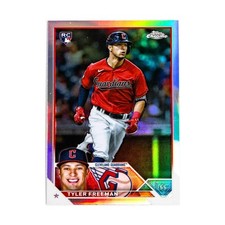 Topps Tyler Freeman - Rookie Card (Chrome Holofoil, 16) NM. rookie card picture