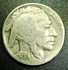 1936 P Buffalo Nickel DDR  FS-801 Double Die Error Cherry Picker's Variety