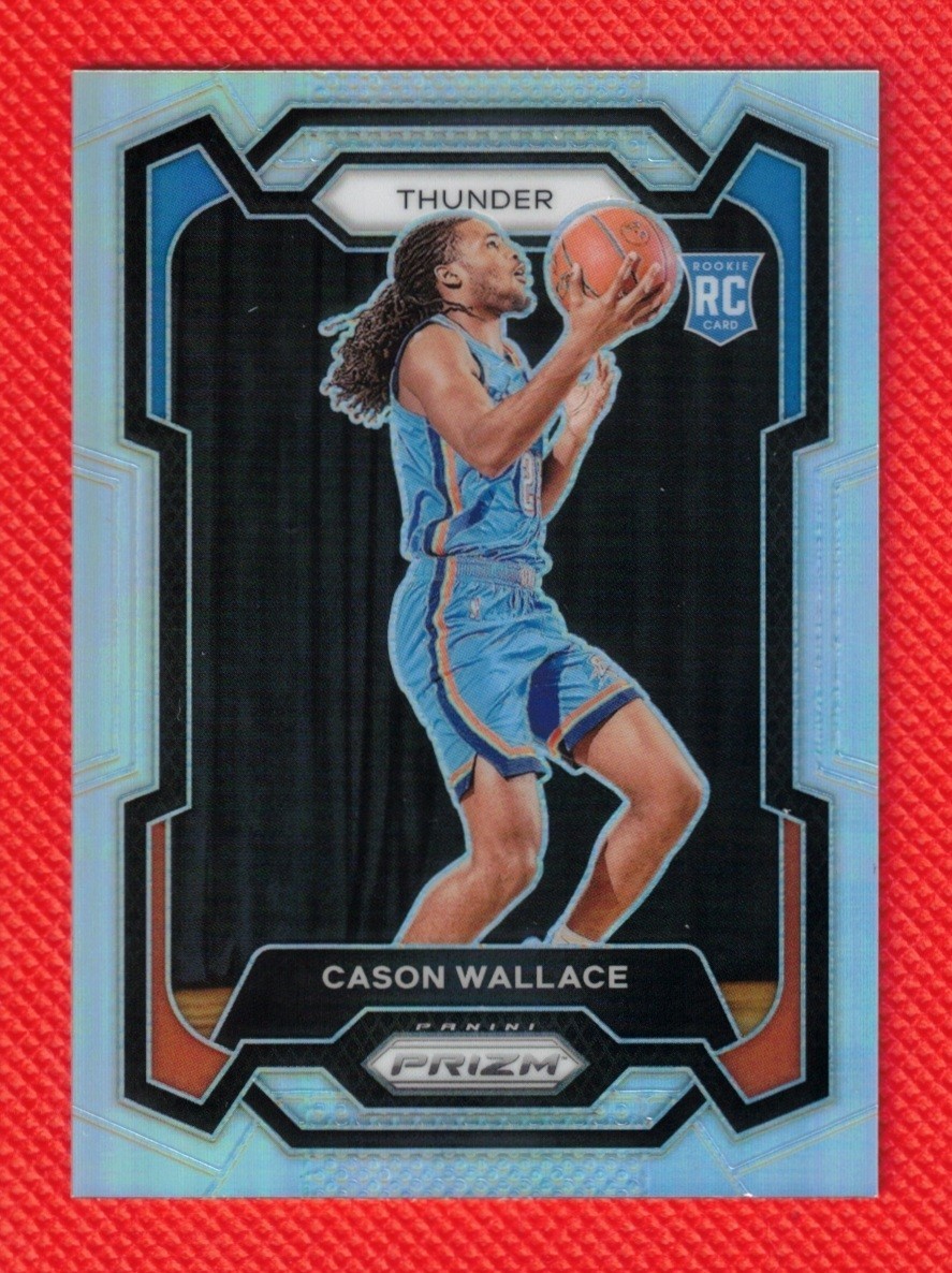 CASON WALLACE RC 2023-24 Panini Prizm Silver Prizm Rookie Card #139 (18)
