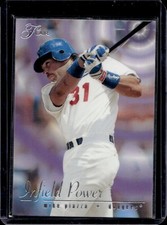 1995 Fleer Flair Mike Piazza Infield Power #7 Dodgers