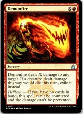 Demonfire U Foil RVR Ravnica Remastered 107 NM