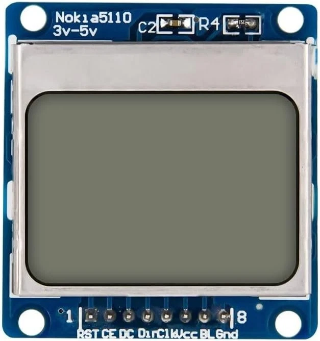 Pantalla GRAFICA LCD NOKIA 5110 3310 84x48 SPI arduino Display AZUL SP - Imagen 2 de 3