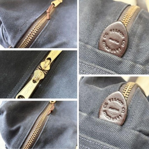 Navy FILSON Zipper Tote Bag Shoulder Bag A4 Storage Made in USA F/S - Picture 9 of 19