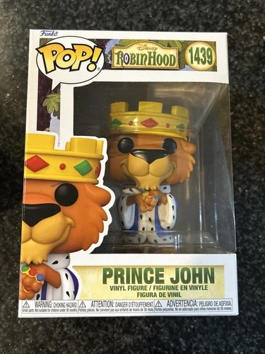 Funko Pop! Disney Robin Hood - Prince John #1439 - - NEW F3