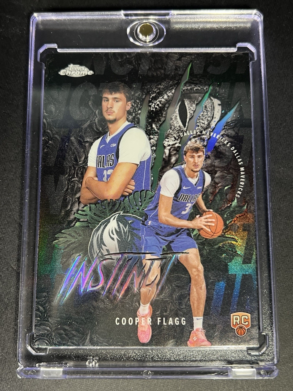 2025-26 Topps Chrome Cooper Flagg Instinct Refractor RC Rookie Mavs SP