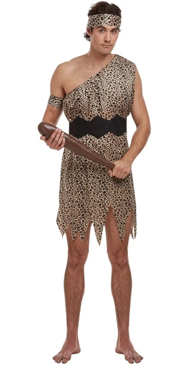 Costume Da Cavernicolo Per Bambini Con Accessori - Set 4 Pezzi Per Halloween E Giochi Di Ruolo - 2