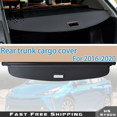 Trunk Shade For Toyota Prius 2016-2020 Luggage Cargo Cover Shield Security Black