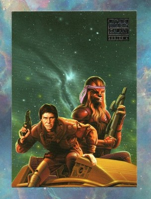 2009 Topps Star Wars Galaxy Series 4 BASE #67 / EARLY ADVENTURING HAN & CHEWIE