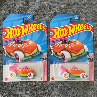 2023 Hot Wheels Donut Drifter Treasure Hunt (F-Case) Lot of 2