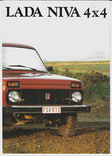 Lada Niva 4x4 1600 c1989-90 Belgian Market Foldout Sales Brochure