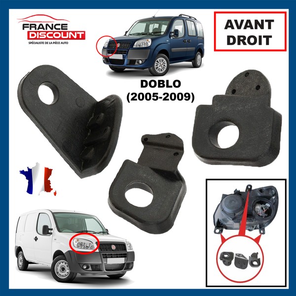 Halteplatte Scheinwerfer Vorne Rechts FüR Fiat Doblo Von 2005 Bis 2009-image
