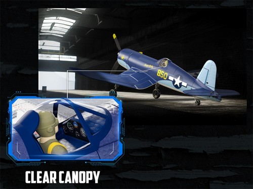 Eachine F4U Corsair Brushless RC Warbird 500mm Wingspan RTF With 2 Batteries - Picture 9 of 22