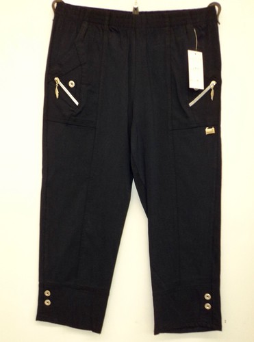 Damen Stretch Sommerhosen Caprihose 3/4 Hosen Schlupfhosen 7/8 Hosen 38 bis 54 - Picture 3 of 18