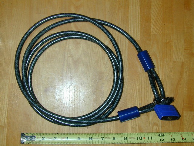 Master Lock 6/' L x 3//8/" Heavy Duty Braided Steel Looped Cable Safety Security