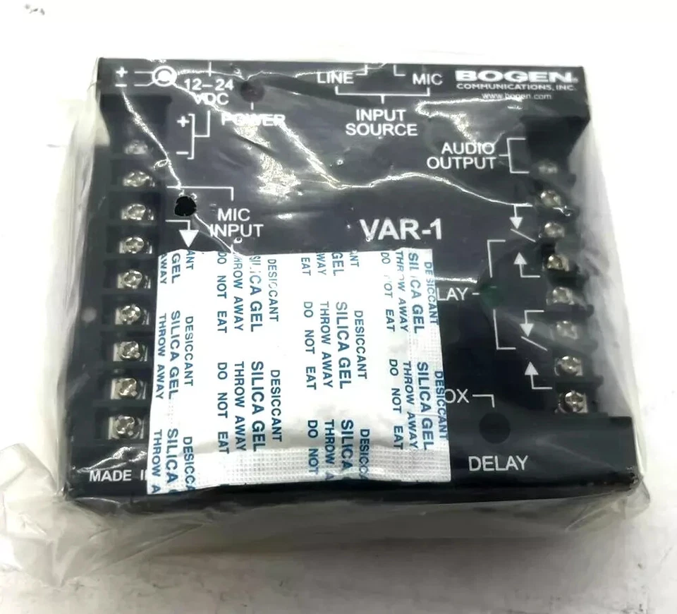 New Sealed Bogen VAR1 Voice-Activated Relay S/N: 191300008 - Image 2 of 2