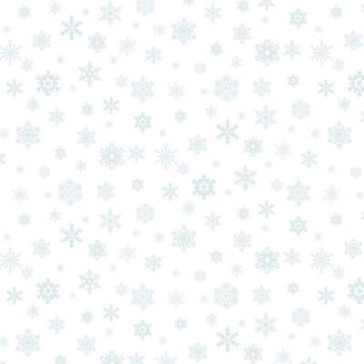 Landscape Medley 676 White Snowflake Fabric BTY