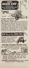1959 Print Ad Bear Cat Combination Grain Mills Western Land Hastings,Nebraska