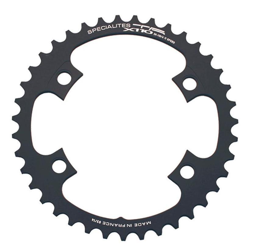 Plateau 44 dents 110mm noir pour un passage de vitesse fluide sur pédalier R8000 et R7000