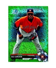 2017 Bowman Chrome Prospects Green Shimmer Refractor DAZ CAMERON   20/99  [Mint]