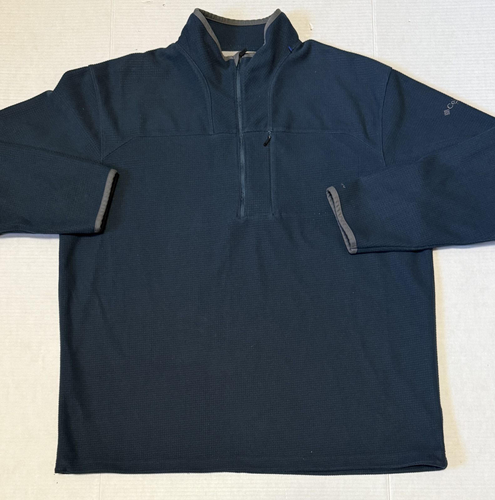 Columbia Men's Titanium Omni-Dry 1/2 Zip Fleece Pullover Jacket Size 2XL