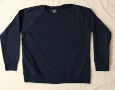 WOMENS TIME AND TRU SWEATSHIRT NAVY BLUE SIZE LARGE 12-14