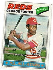 George Foster 1977 Topps #347 Cincinnati Reds All Star