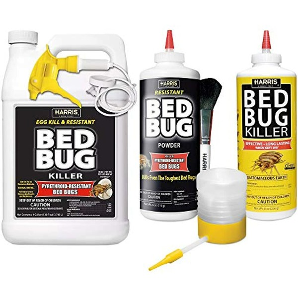 Harris Bed Bug Killer Value Bundle Kit Diatomaceous Earth Powder