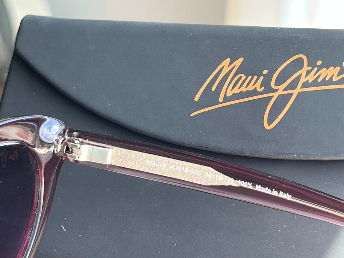 Maui Jim Kalani MJ 818 52C Raspberry Frame + Maui Rose 