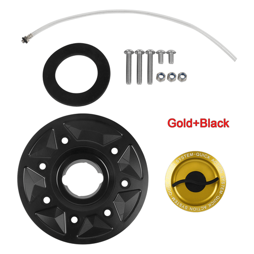 CNC Keyless Fuel Gas Tank Cap Cover For Kawasaki Ninja ZX6R/636 19-21 Ninja 250 - Picture 8 of 12