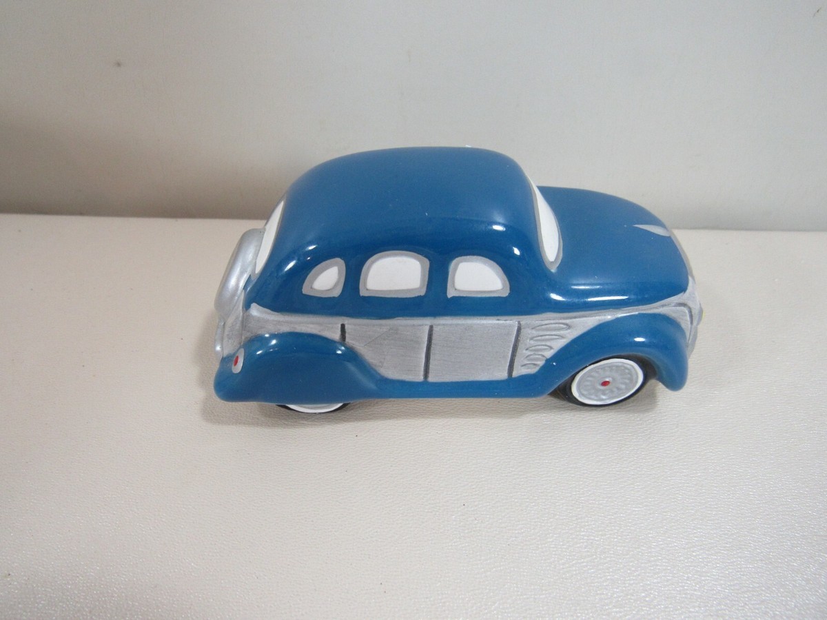Dept. 56 Snow Village Classic Cars Blue and Silver Sedan in Box | eBay