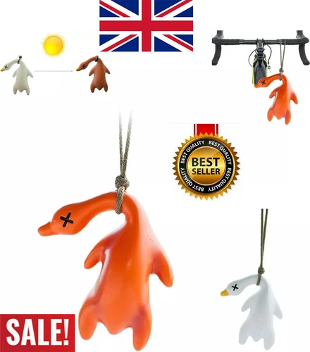 2PCS Car Color Changing Roast Duck Pendant Cute UV Temperature Duck Reminder UK - Picture 1 of 7