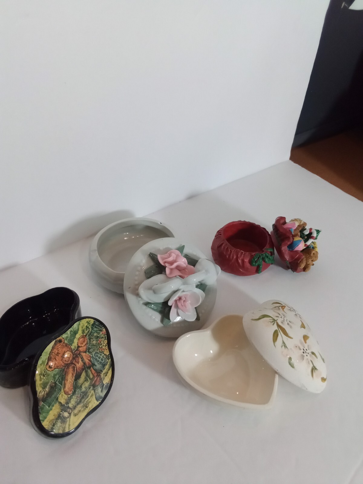 Lot Of 4 Vintage Trinket Boxes eBay